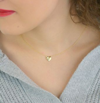 Subtelny naszyjnik damski Nomination Italy z kolekcji Petit Sparkle. Srebro 925 pozłacane 18K złotem, ozdobne serduszko z cyrkoniami. Regulowana długość 38–44 cm. Idealny prezent z certyfikatem autentyczności (6).JPG